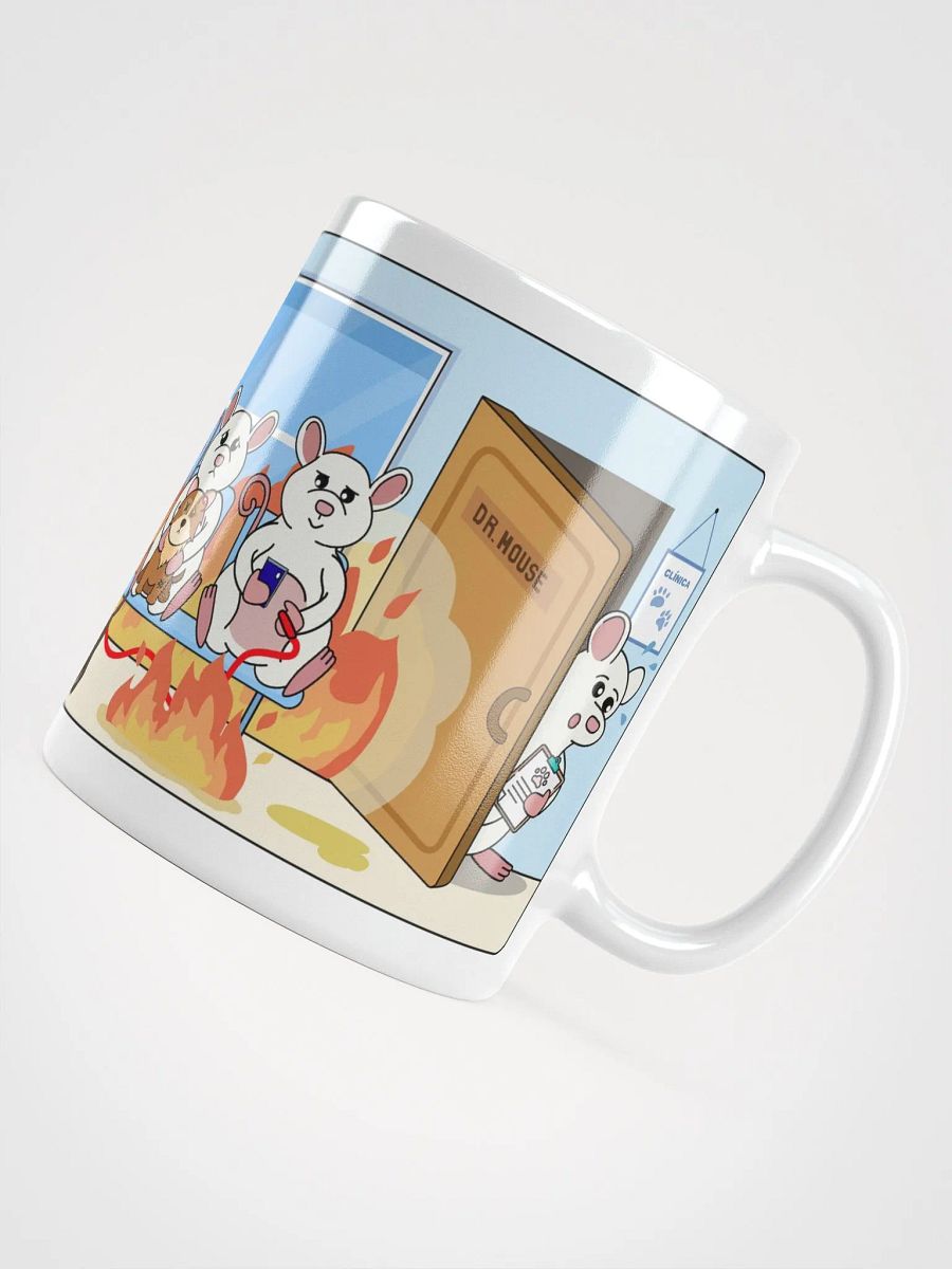 "Clínica veterinaria en llamas-SPANISH" Ceramic mug product image (6)