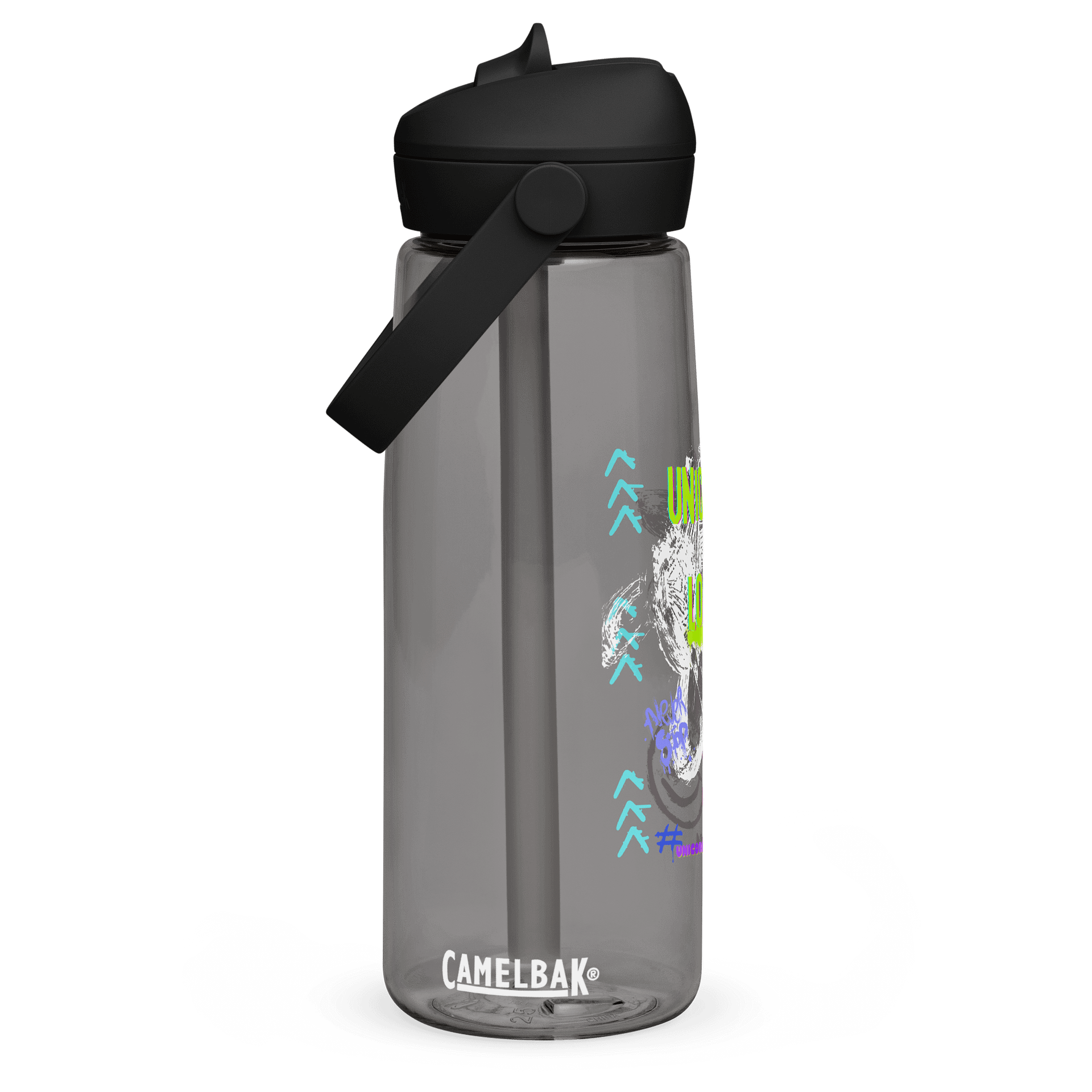 UNICORN LOCA Graffiti Flip Straw Water Bottle product image (2)
