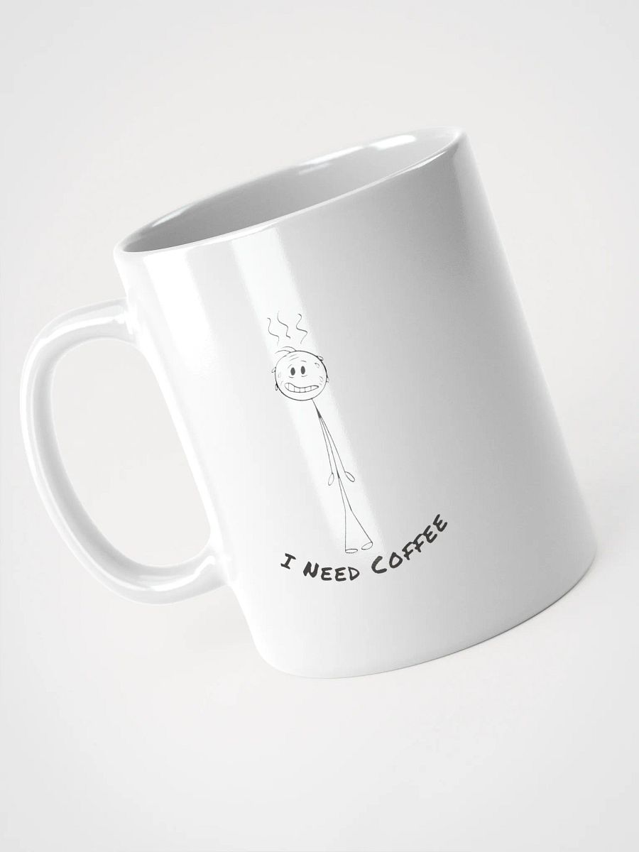"I Need Coffee" Café Chic White Glossy Mug product image (9)