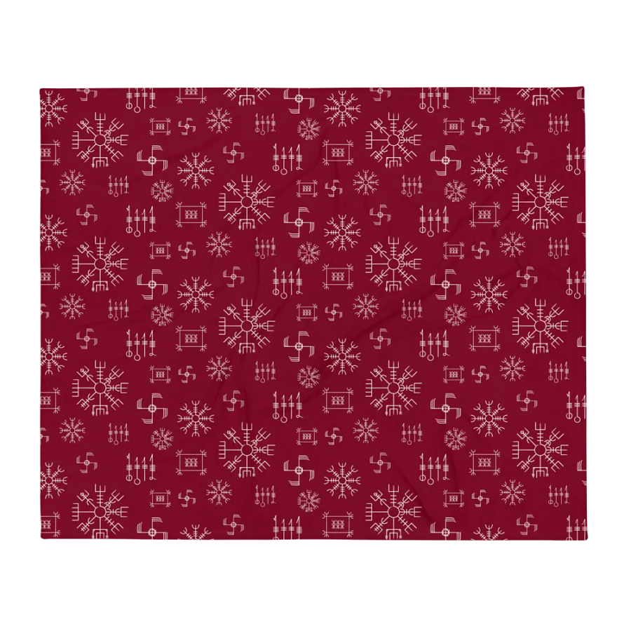 Icelandic Magical Staves Throw Blanket product image (2)