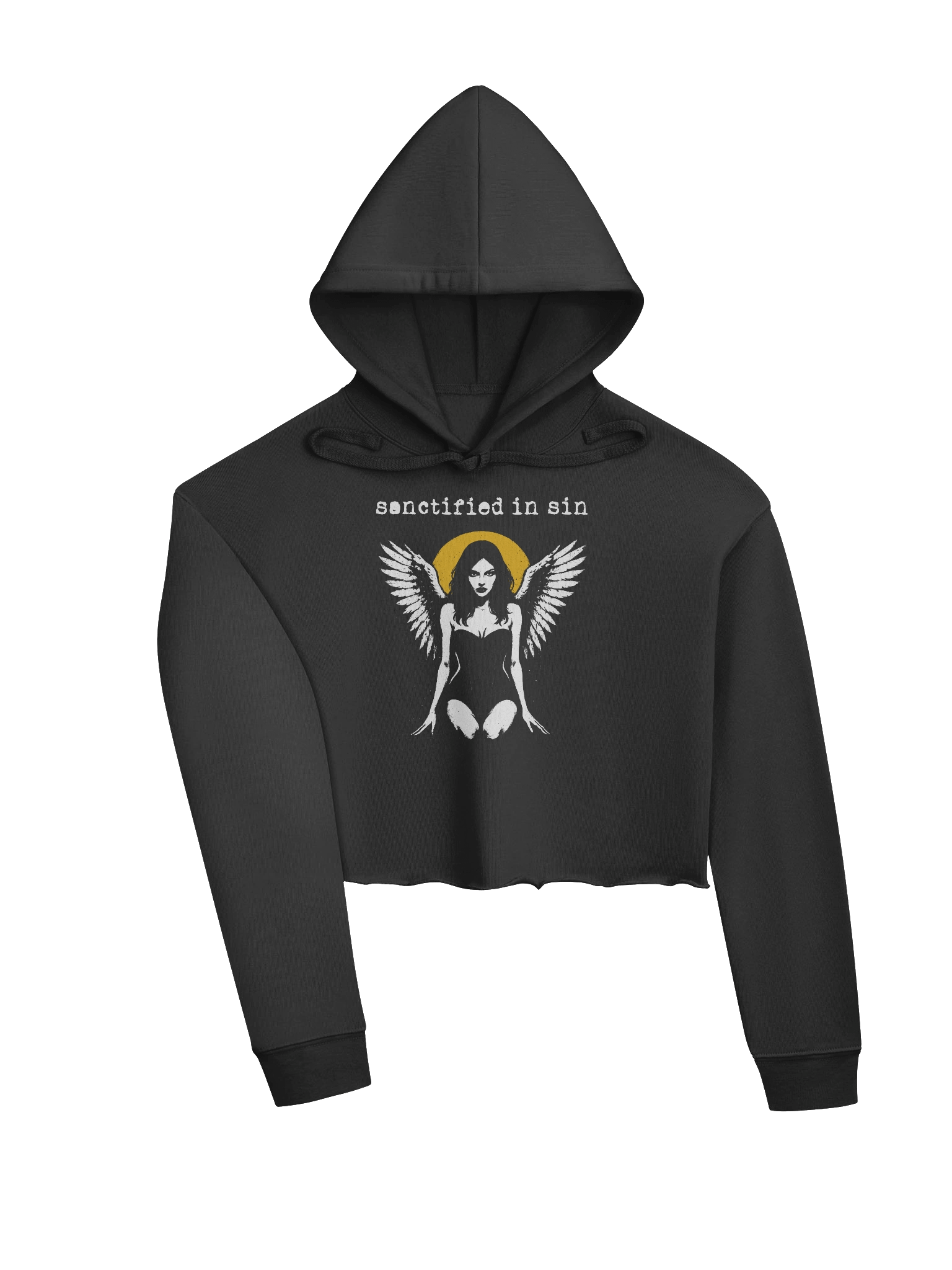 Sanctified in Sin Crop Hoodie product image (3)