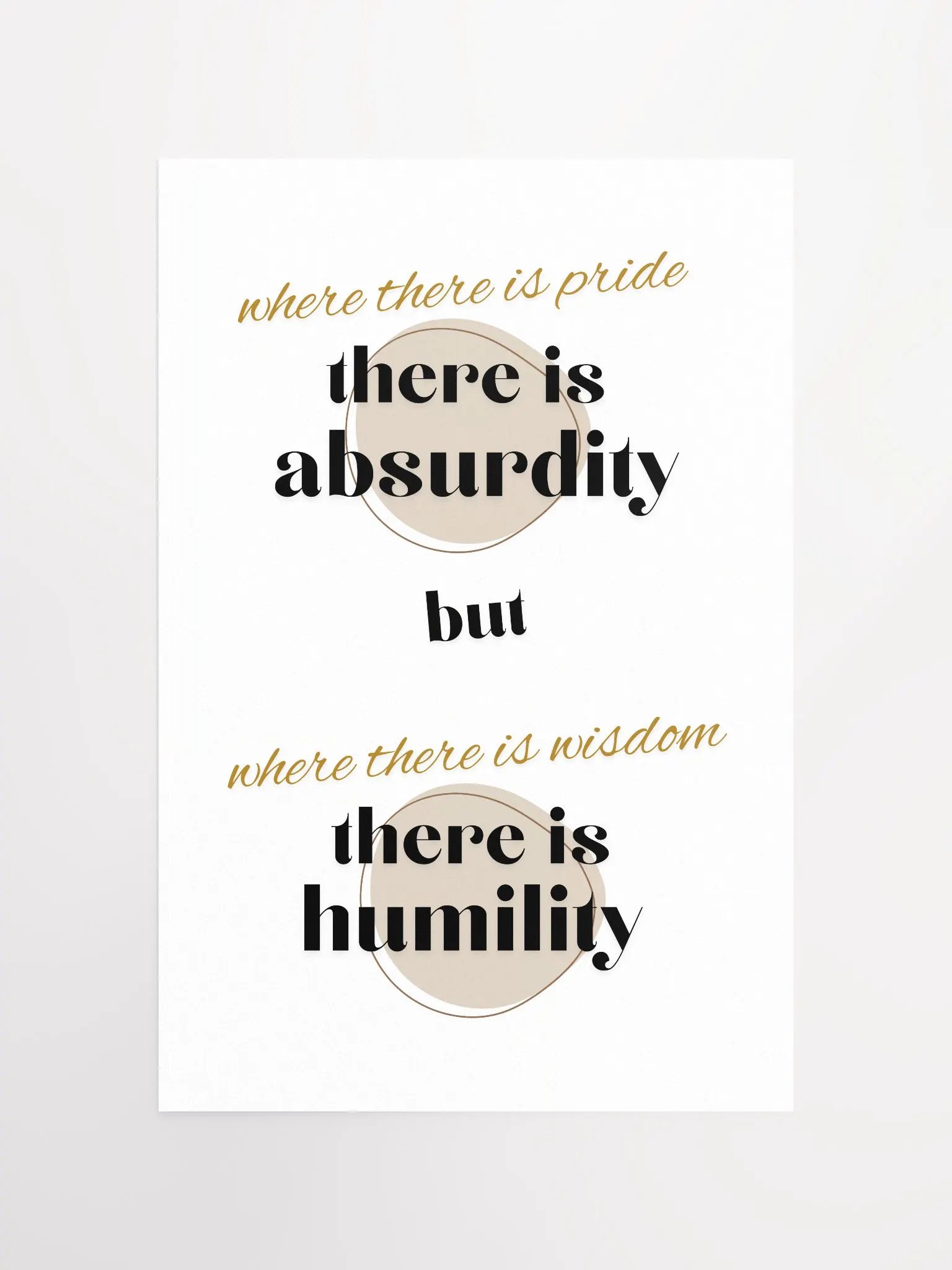 Wisdom & Humility Poster product image (4)
