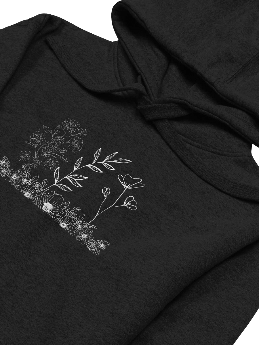 Outlined Flower Embroidered Unisex Hoodie product image (26)