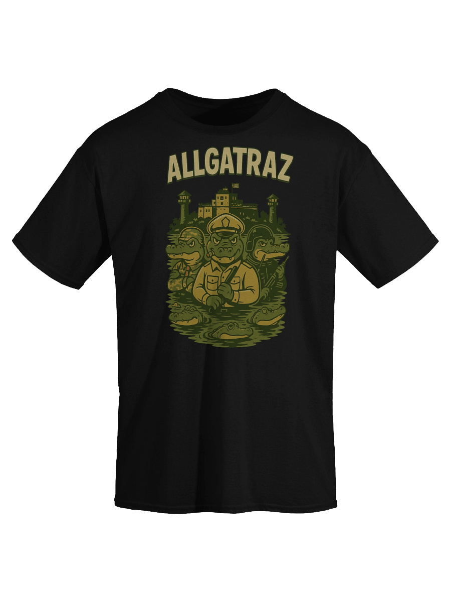 ALLGATRAZ Funny Gator Prison Guard T-Shirt – Florida Everglades Humor Tee product image (3)