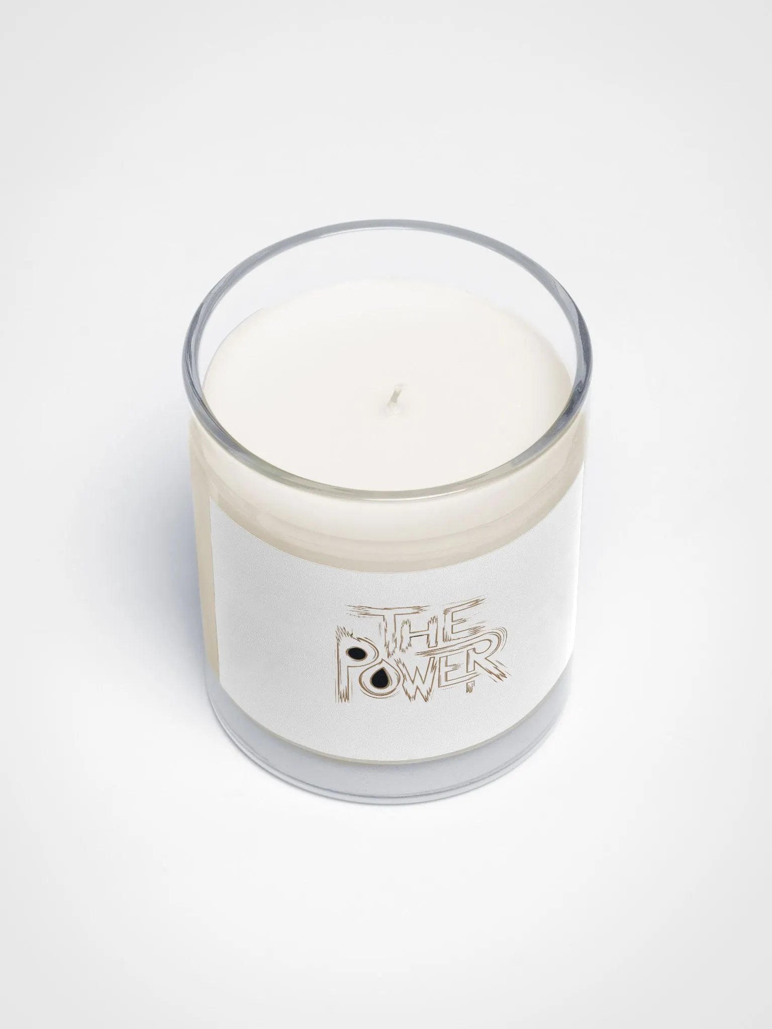 The Power Soy Wax Candle In A Clear Glass Jar product image (3)