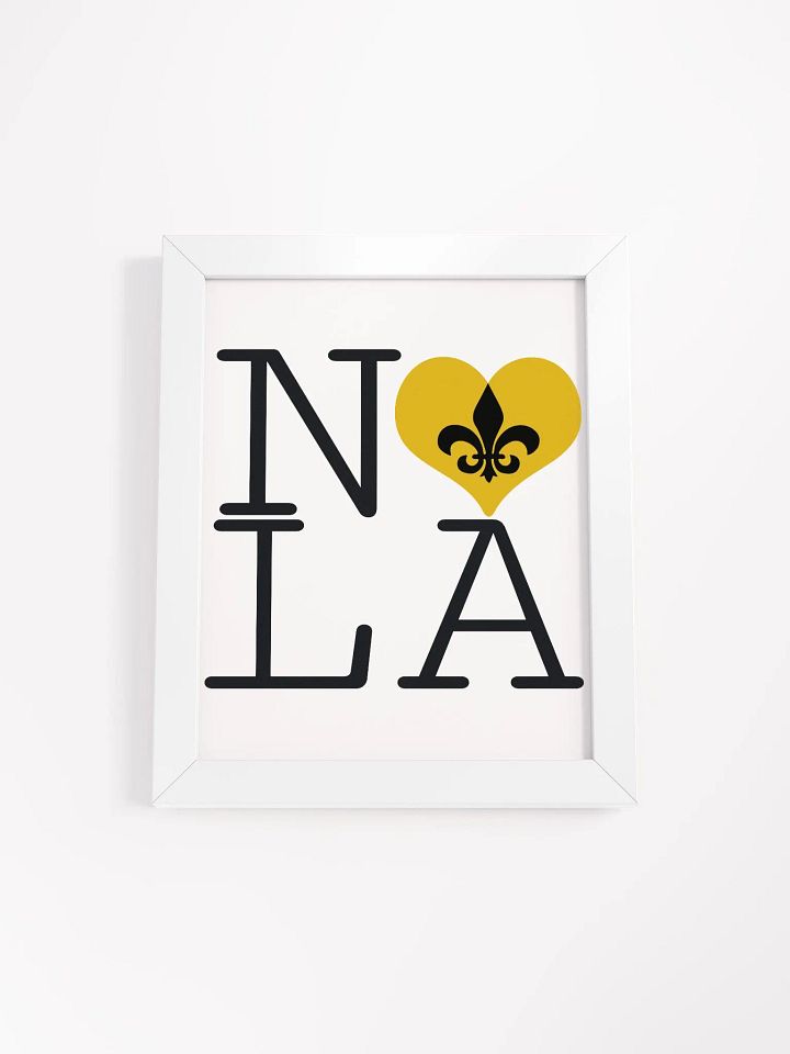 I LOVE NOLA **BIGSHOT POSTER** (GOLD HEART) product image (1)