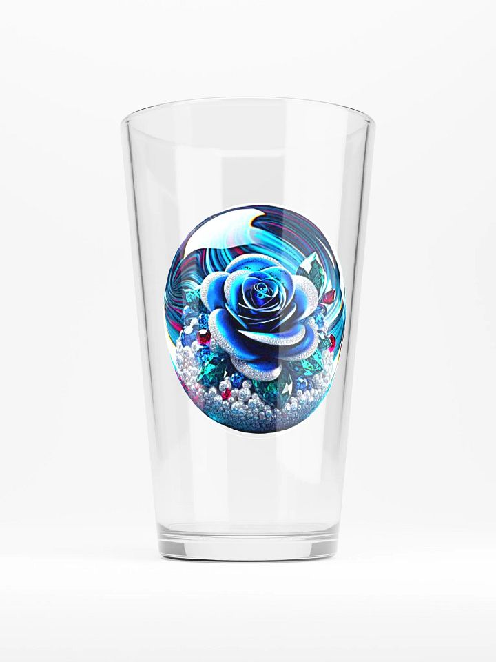 Blue Rose Marble Pint Glass product image (2)