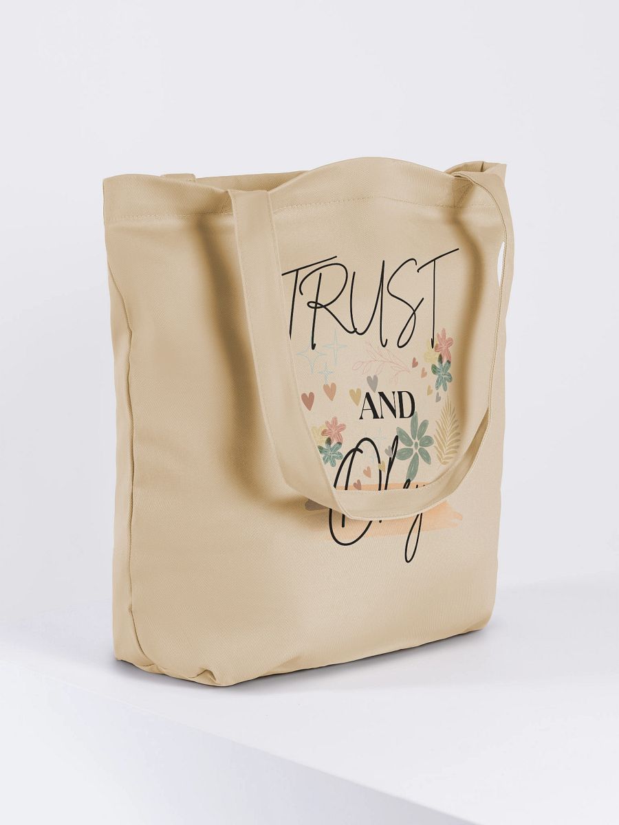 Trust and Obey Boho Autumn Leaves Eco-Friendly Tote Bag product image (4)