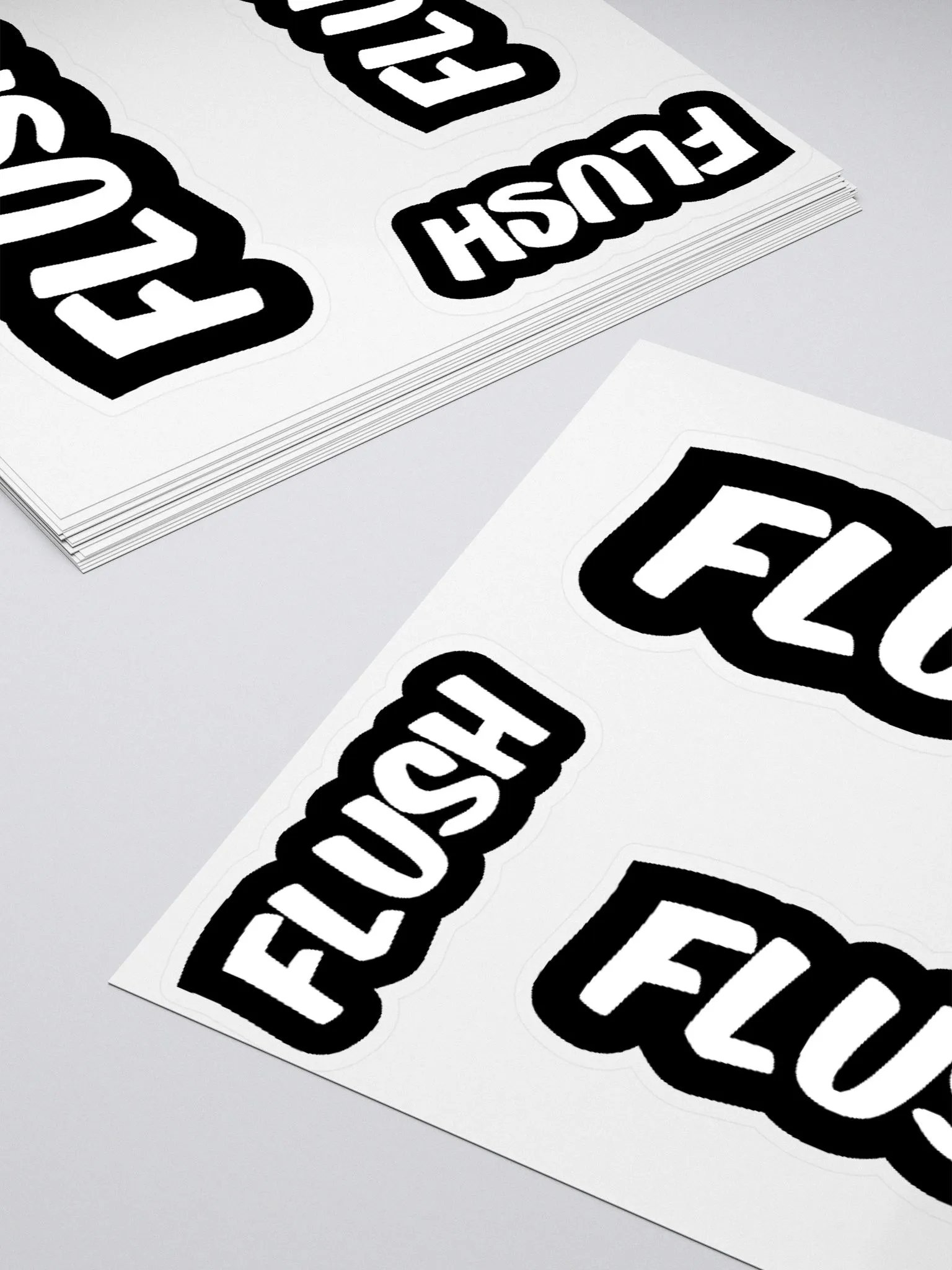 FLUSH 3 pack Kiss-cut stickers product image (4)