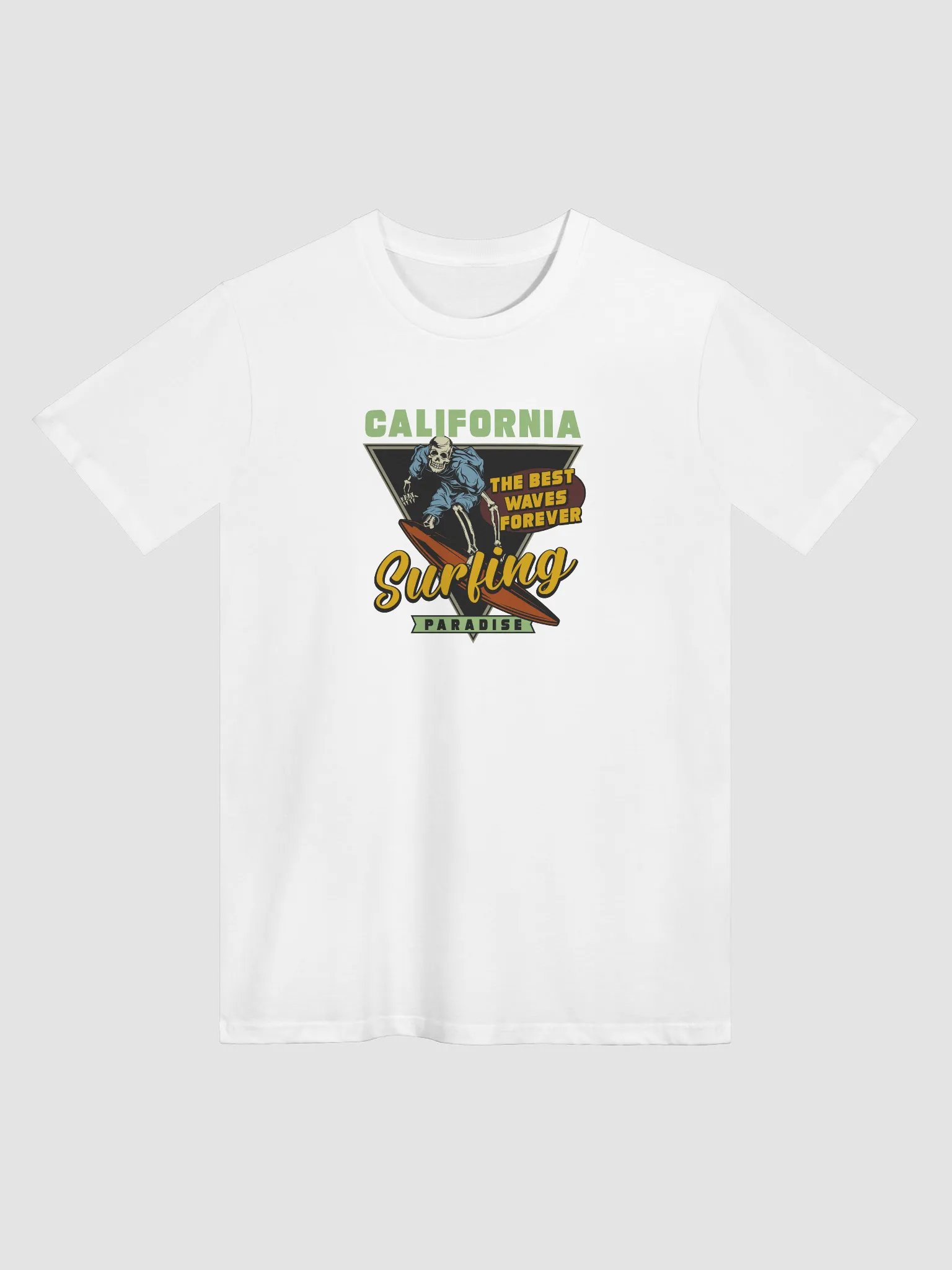 Retro California Surfing Skeleton T-Shirt product image (35)