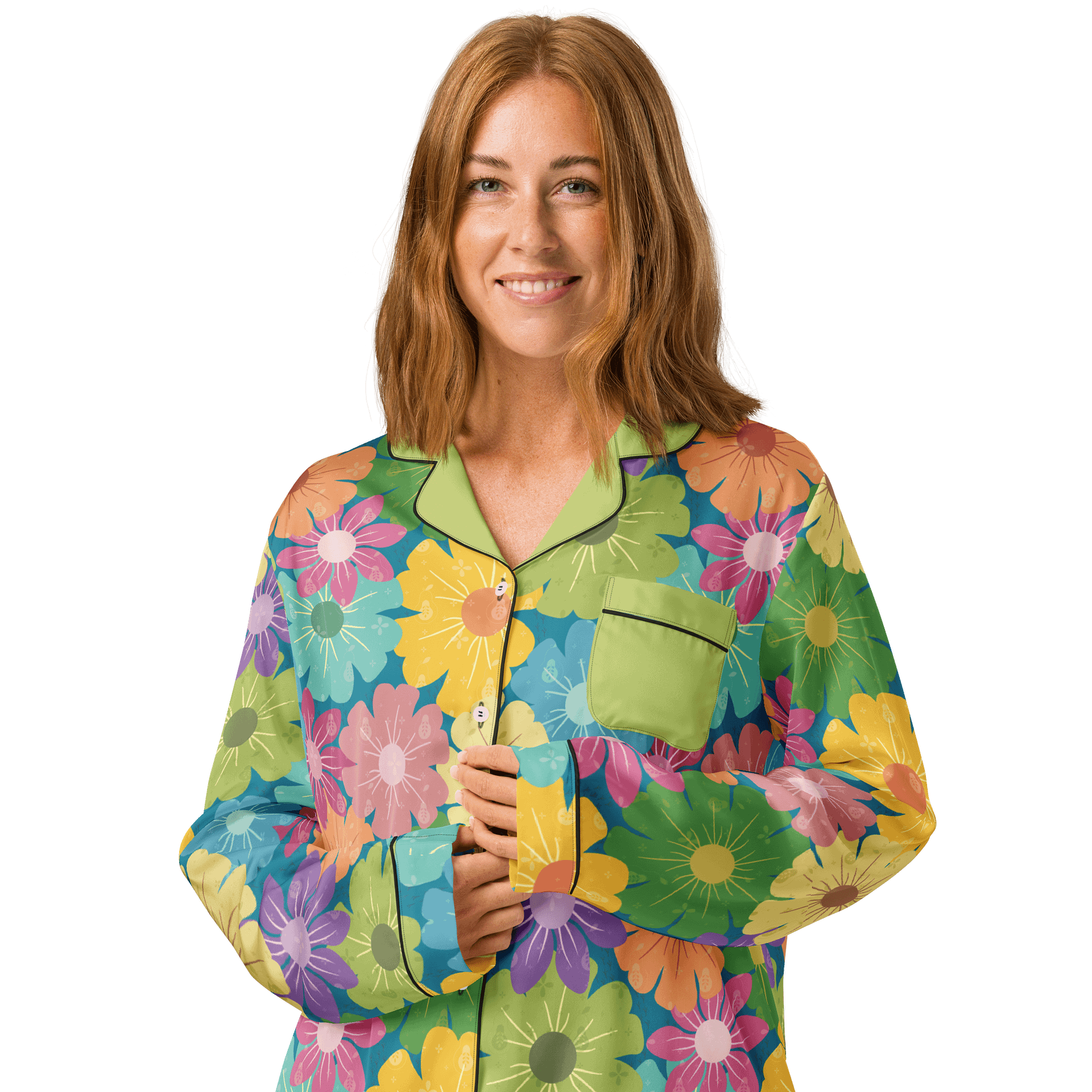 Blossom Bliss Women's Long Sleeve Pajama Top product image (3)