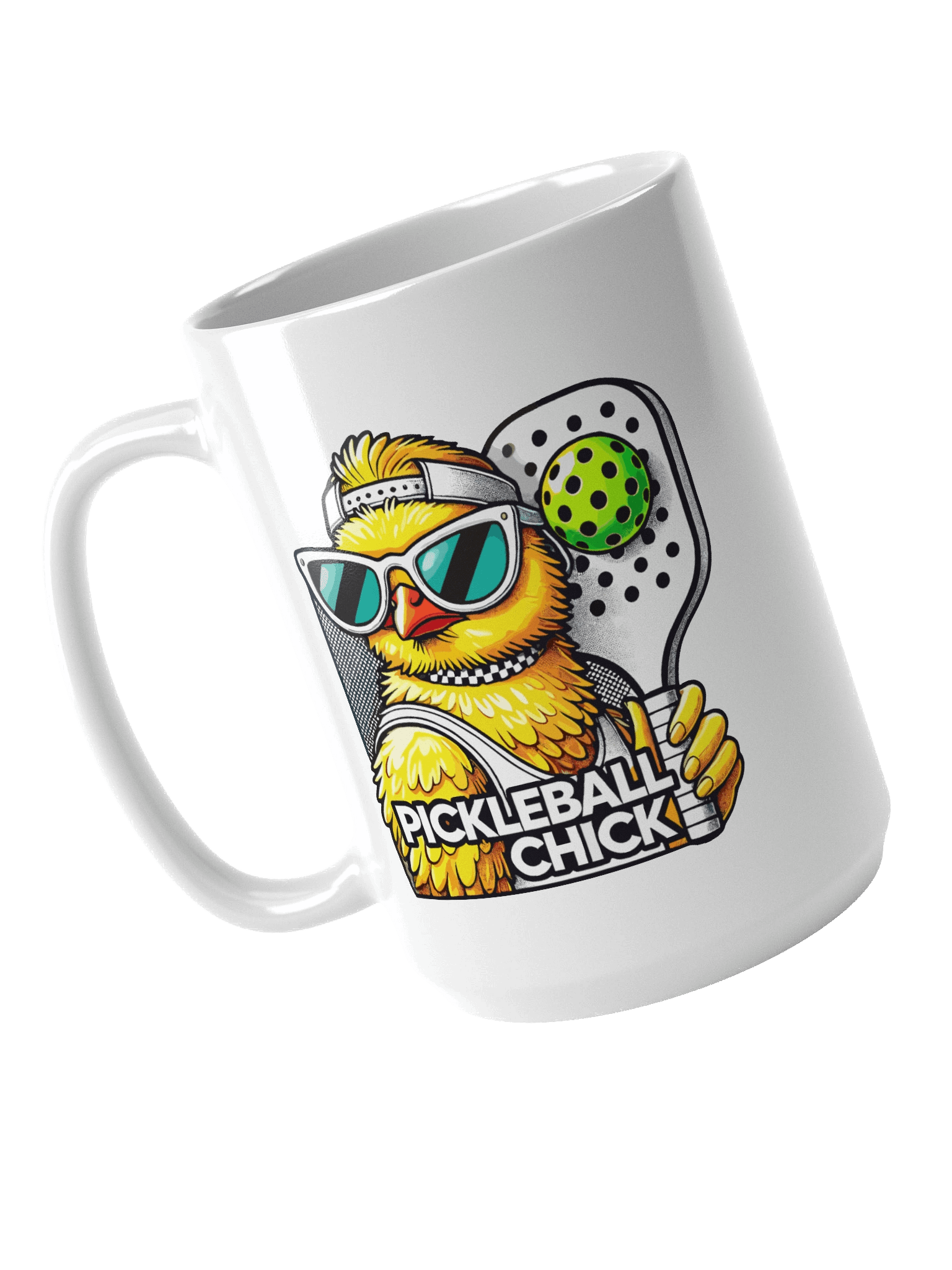 PICKLEBALL CHICK White Glossy Mug product image (4)