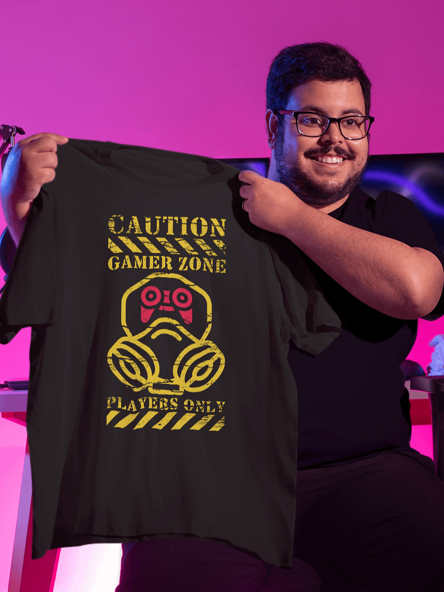 Caution Gamer Zone Players Only | T-shirt product image (1)