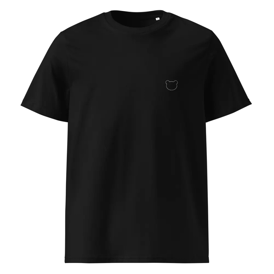 Outline Mini Teddy Bear Embroidered Cotton T-Shirt product image (1)