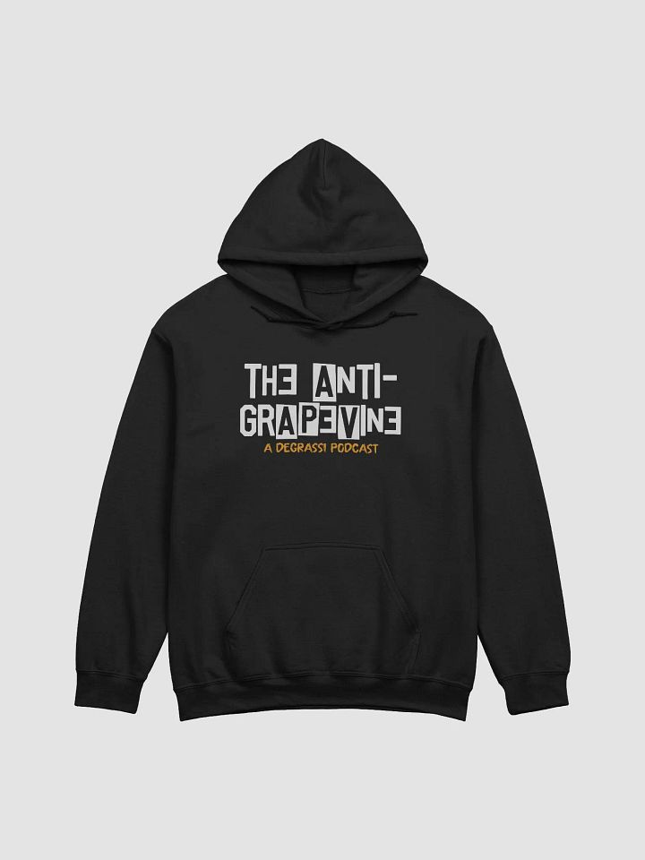 Anti-Grapevine Original Logo Hoodie White Text product image (1)
