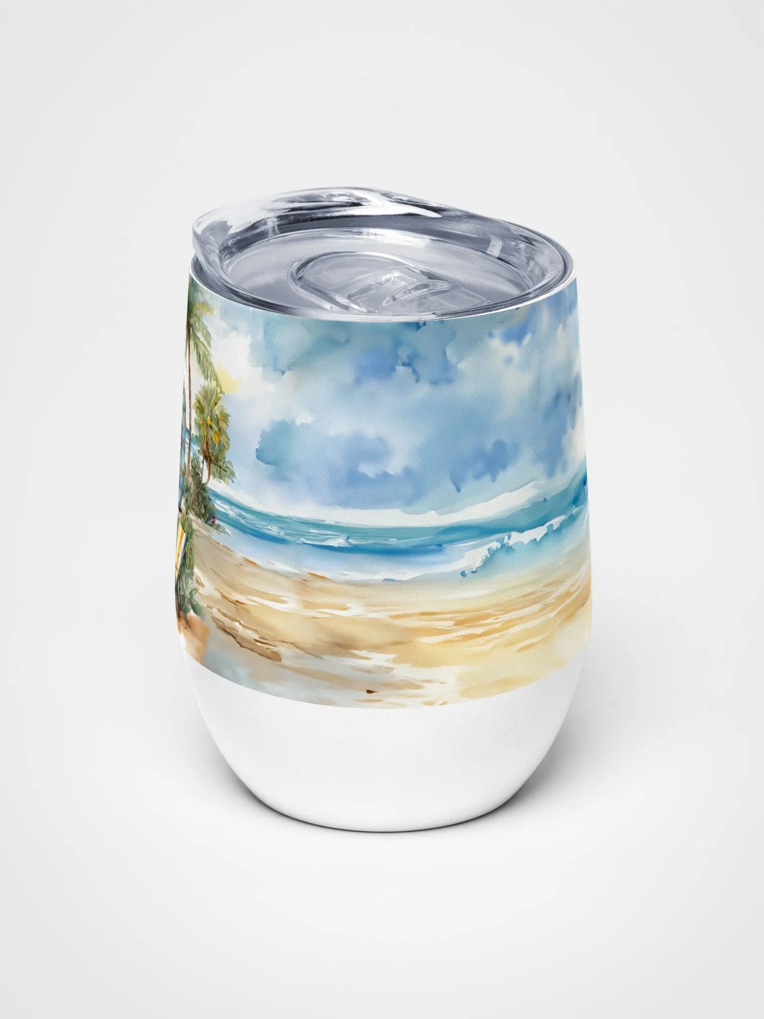 Beachside Blooms Wine Tumbler product image (5)