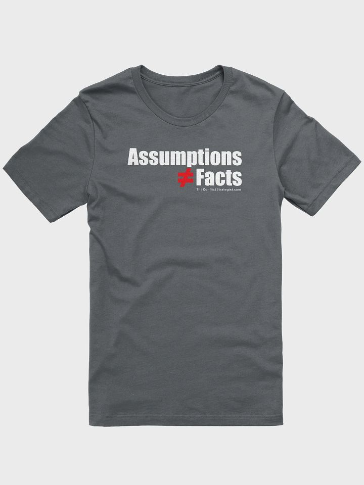 Assumptions / Facts - Unisex T Shirt - 6 Colors product image (2)