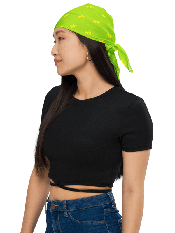 Lightning Bolt Bandana in Lime product image (10)