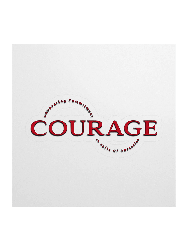 Unwavering Courage Kiss Cut Stickers product image (1)