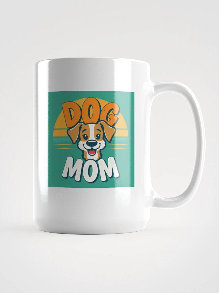 Dog Mom Sunset White Glossy Mug product image (1)