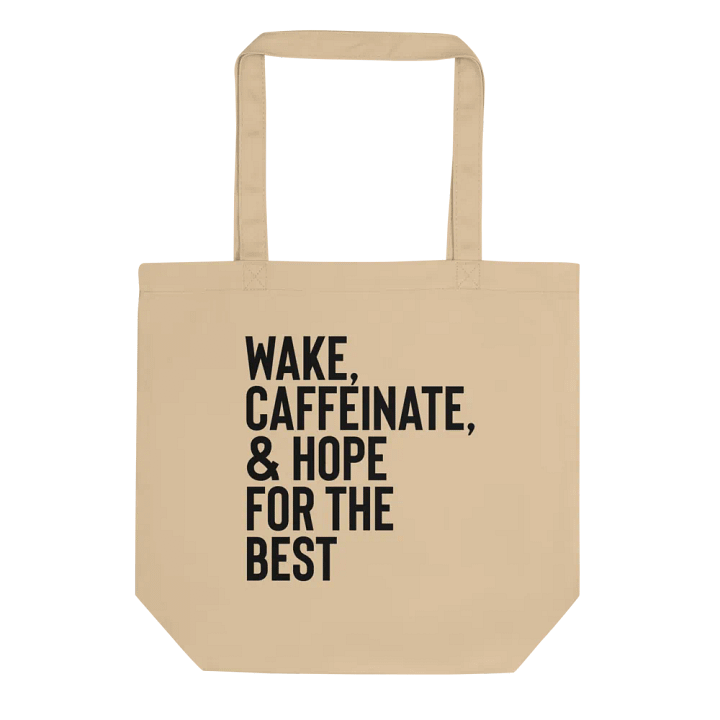 Wake & Caffeinate Tote Bag Natural product image (1)