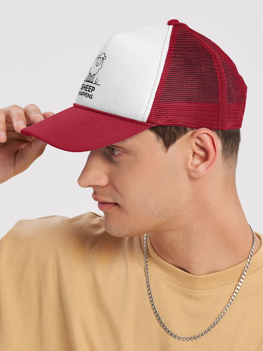 Sheep Happens Foam Trucker Hat product image (7)