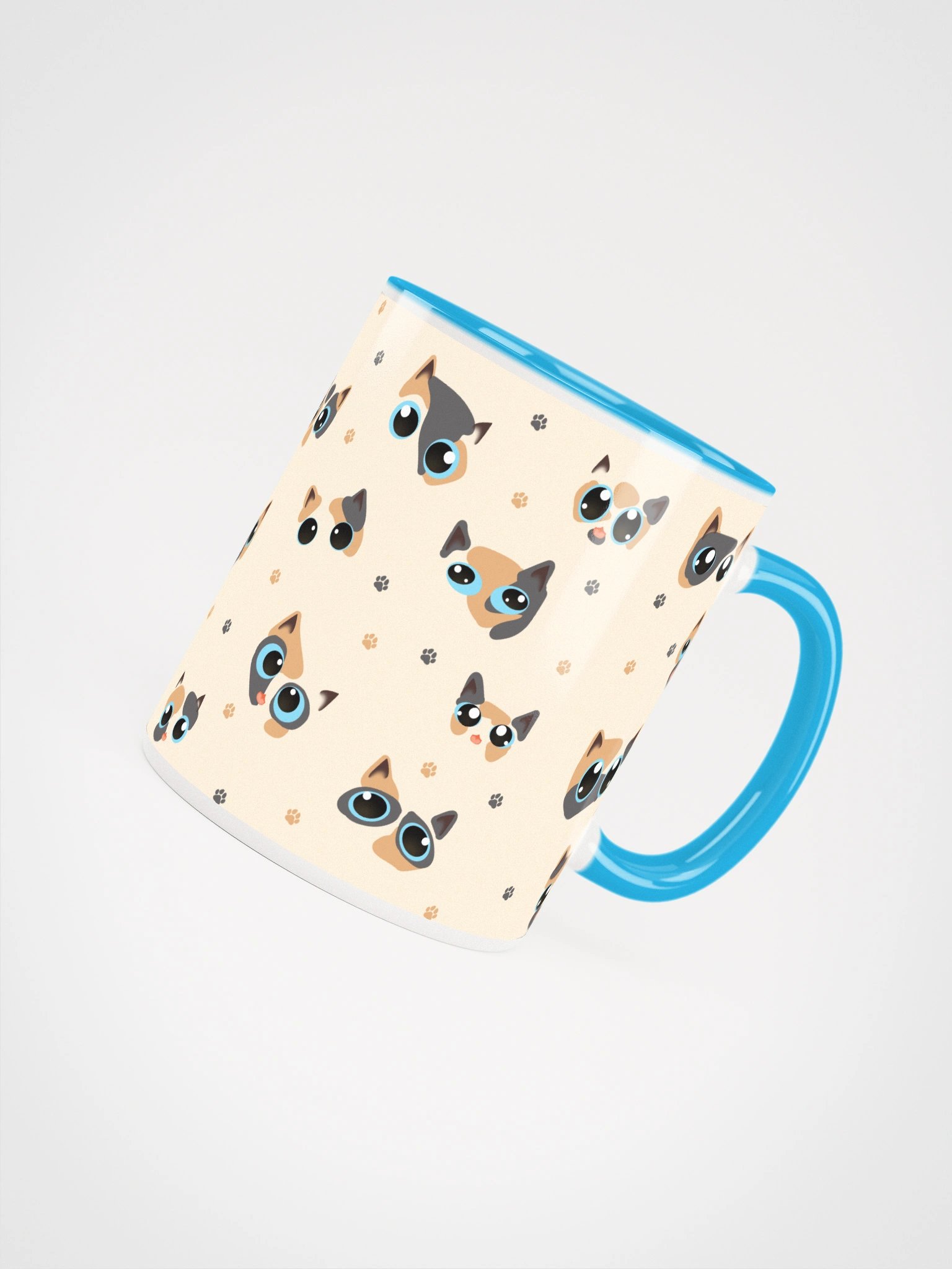 Calico Cat Faces (Blue Eyes) Mug product image (4)