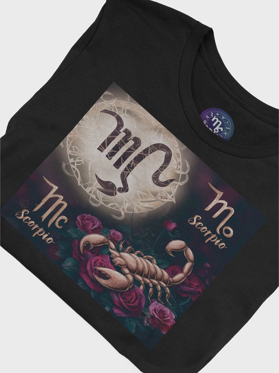 Scorpio Zodiac Unisex Supersoft T-Shirt with Floral Design product image (7)