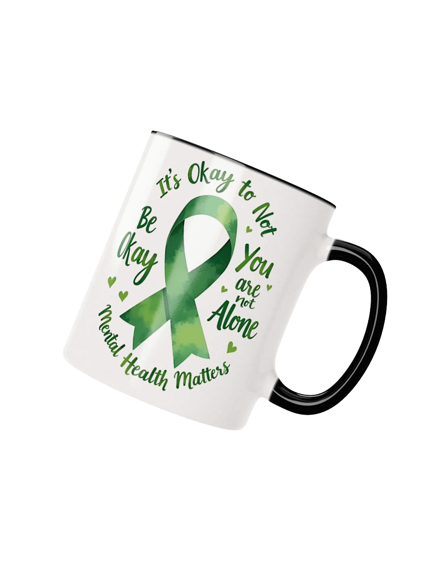 Green Ribbon Mental Health Awareness Mug – A Symbol of Hope, Strength, and Support product image (2)