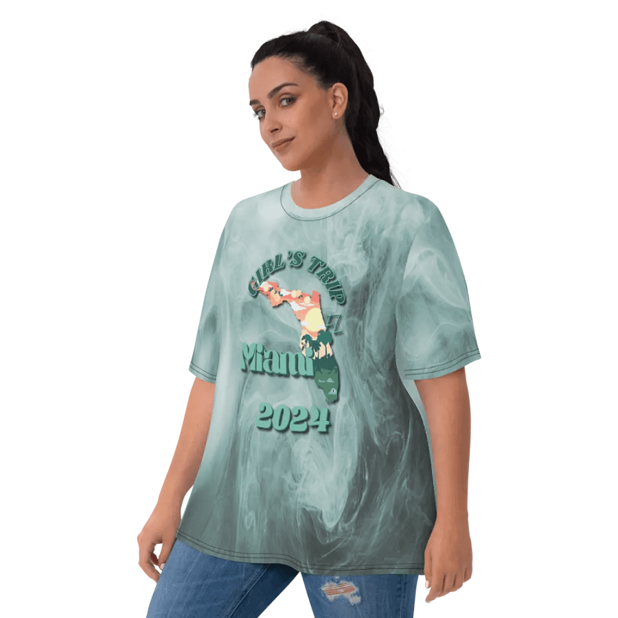Girls Trip Miami, Fl 2024 All Over Print T-shirt product image (10)