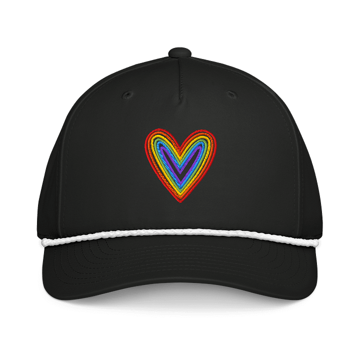 Rainbow Heart Five-Panel Cap product image (1)
