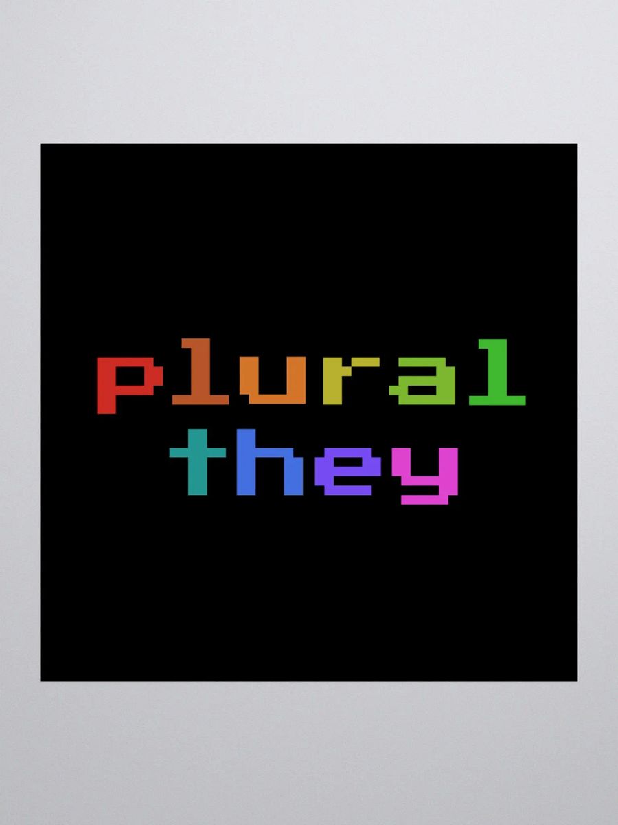 Plural They Sticker (Retro Pixel Style) product image (3)