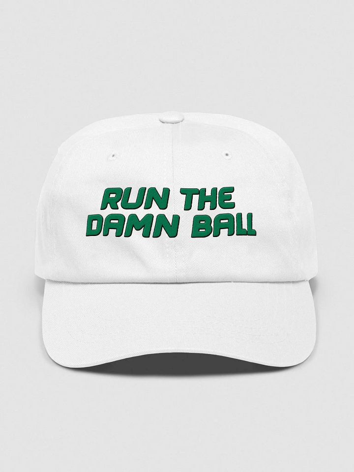 Run the Damn Ball Hat (White) product image (1)