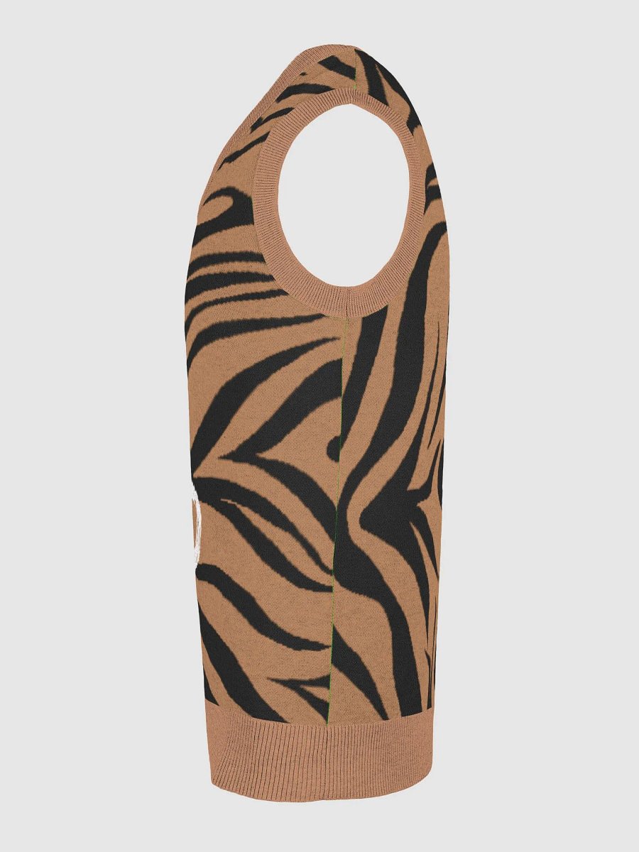 Tiger Stripes "Be Wild" Knit V-Neck Sweater Vest product image (28)