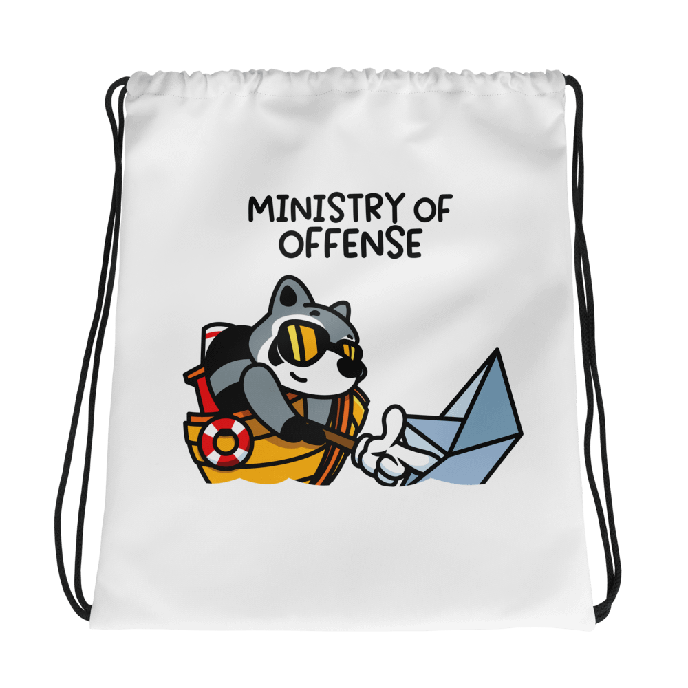 Ministry of Offense Drawstring Bag product image (1)
