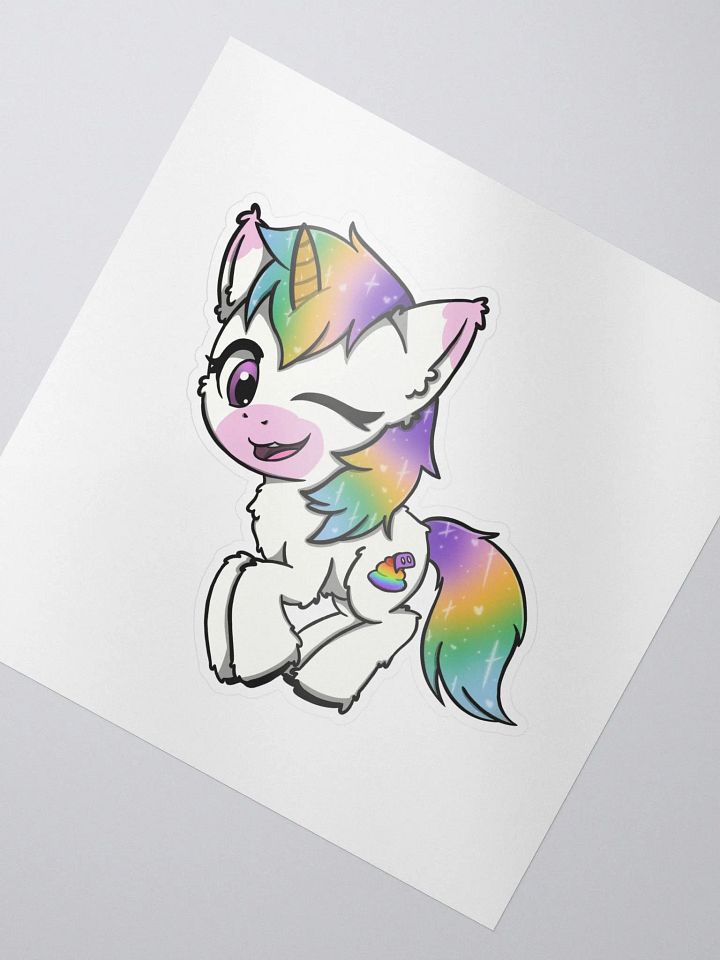 "Winky Unicorn" Sticker product image (2)