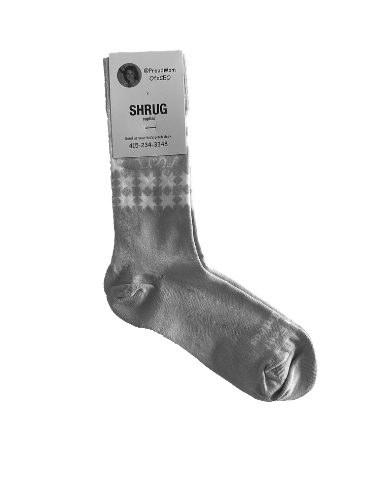 Shrug x Proud Mom of a CEO Socks product image (1)