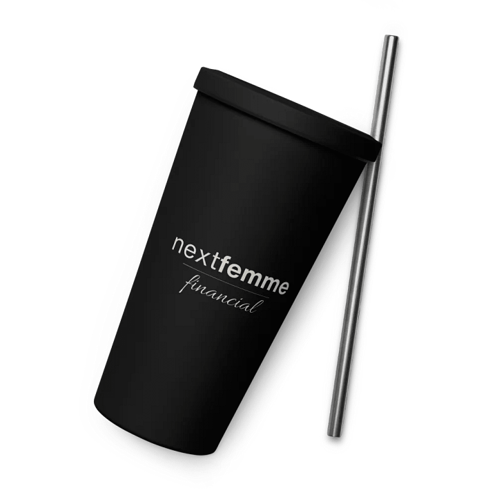 Insulated Tumbler Collection with Straw in Light Beige Logotype product image (2)
