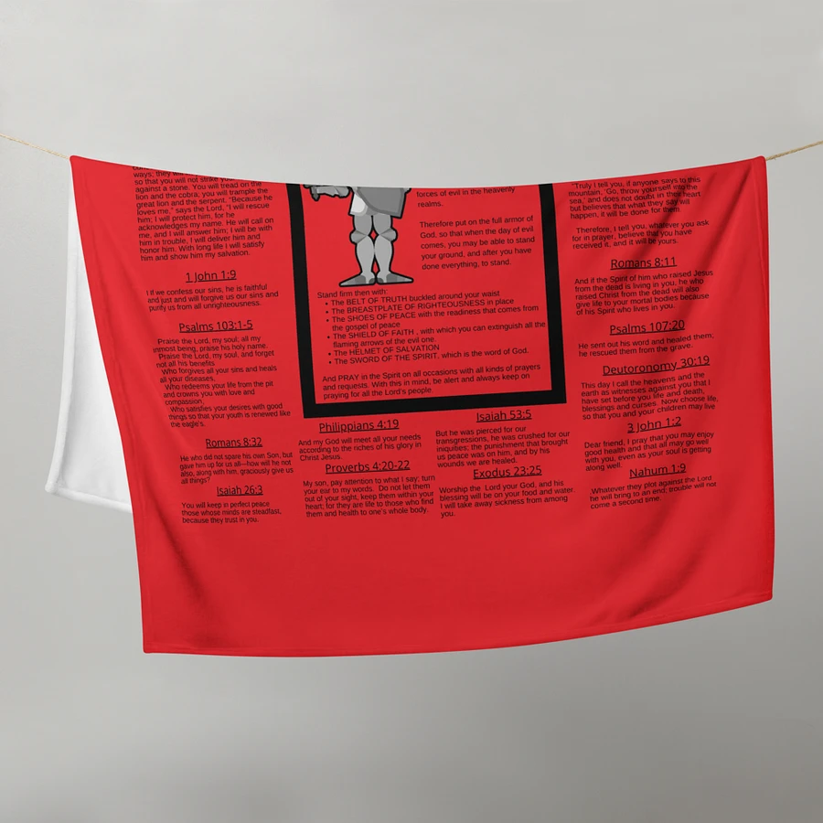 Armour Of God Red Prayer Blanket product image (3)