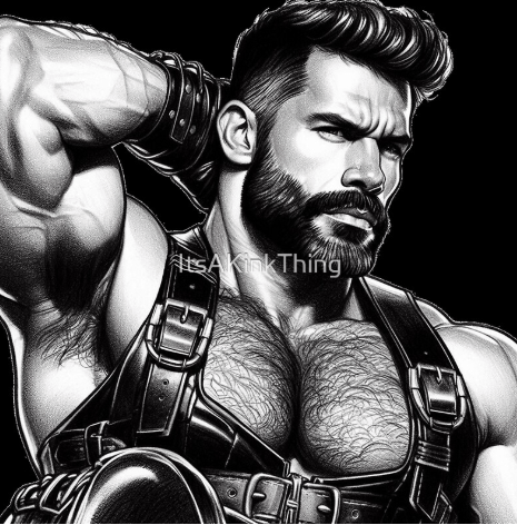 Gay San Francisco Pride "His Majesty" Leather Bar Pride Graphic Design product image (1)