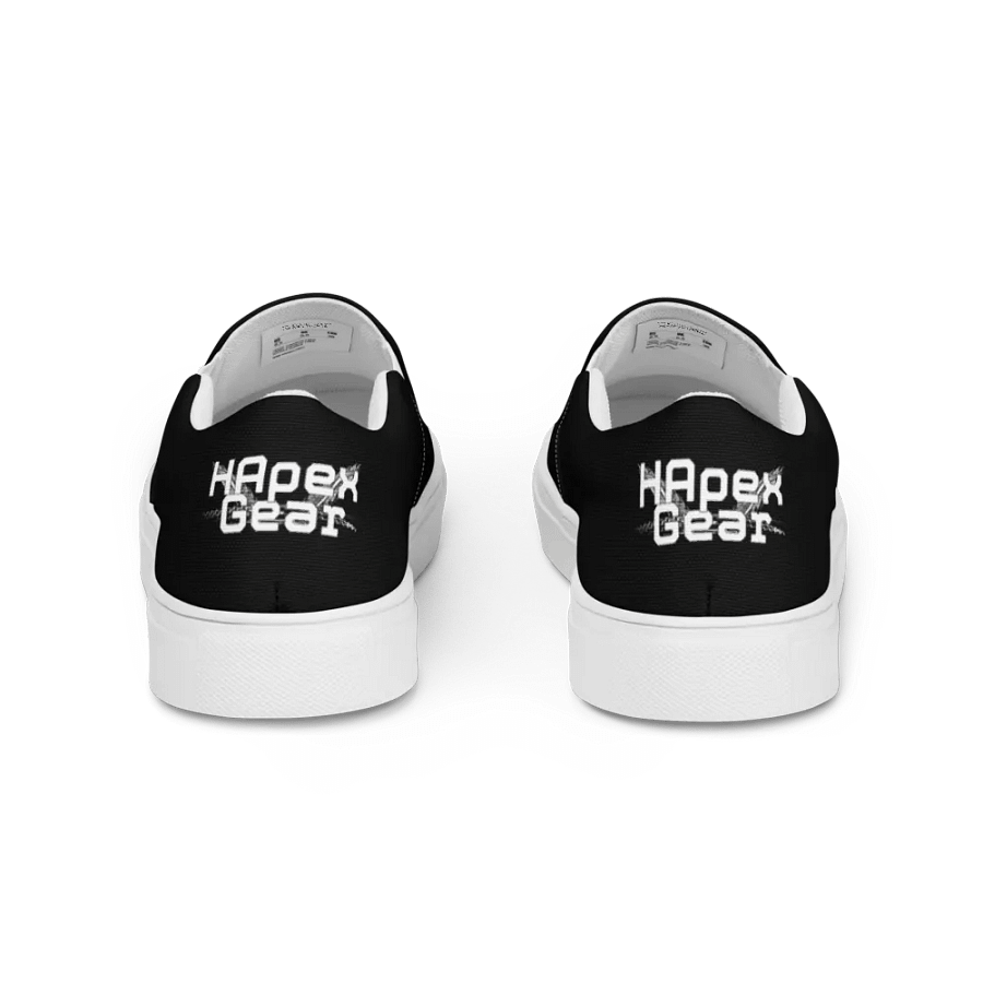 White HApex Gear White Logo - Cancer Awareness Orange Ribbon - Women's Slip-On Canvas Shoes product image (4)