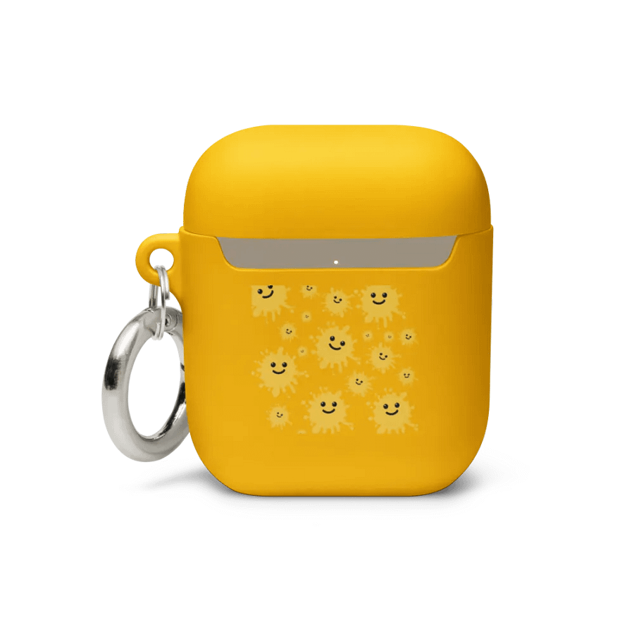 Yellow Printed Air Pod Cases product image (3)