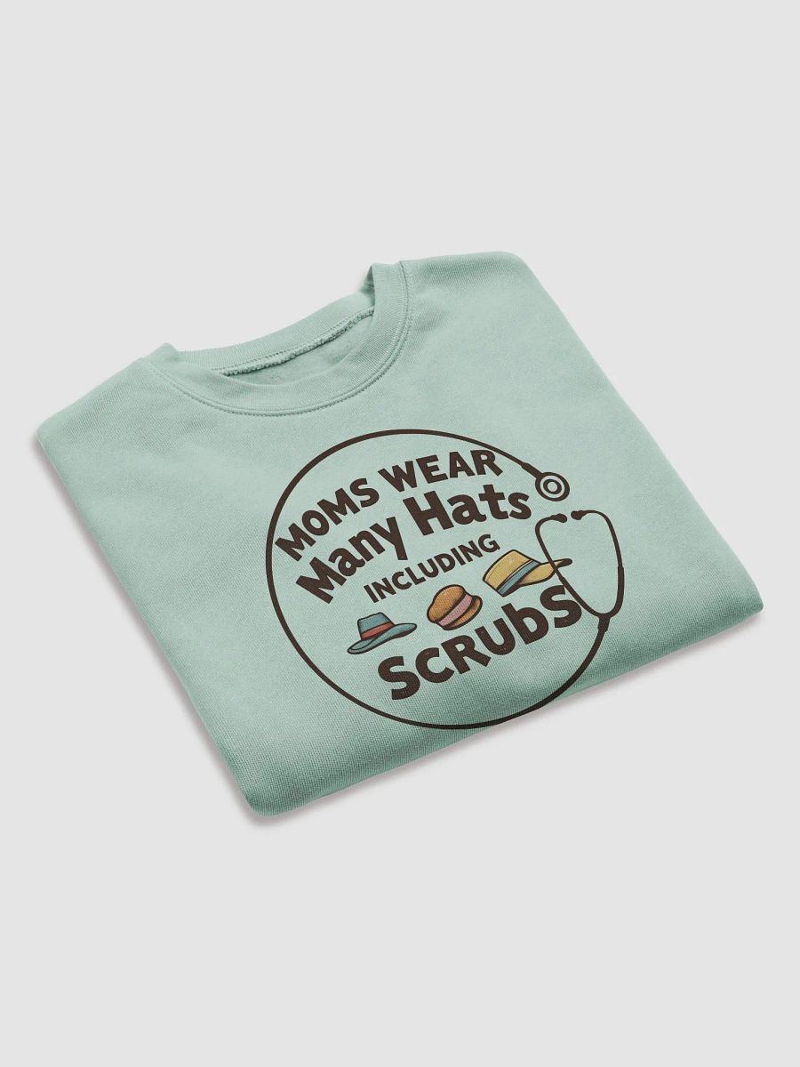 circular stethoscope, Moms Wear Many Hats Crop Sweatshirt product image (13)