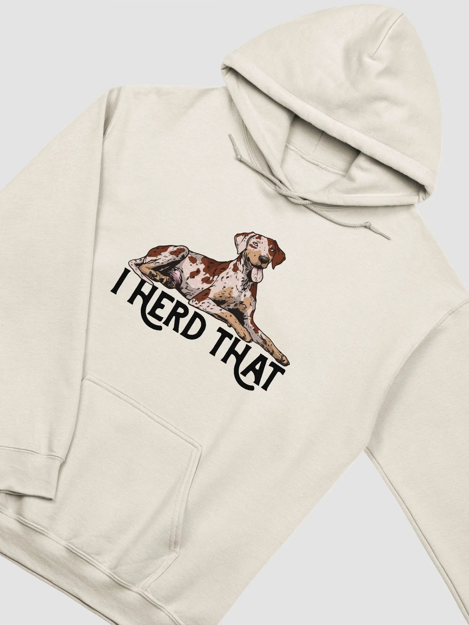 I Herd That Hooded Sweatshirt of a Catahoula Leopard Dog (Red Merle) | Funny Hoodie for CLD Paw-rents product image (19)