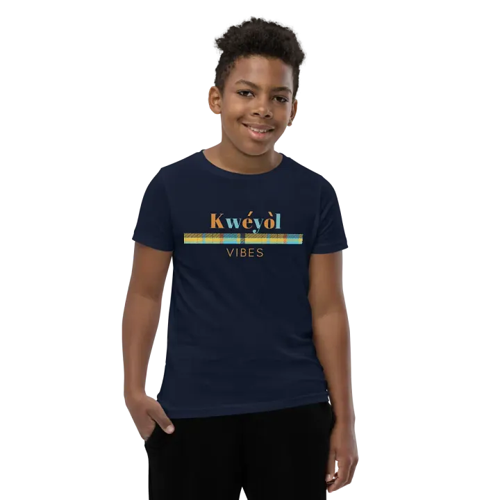 Kwéyòl VIBES Youth T-Shirt product image (2)