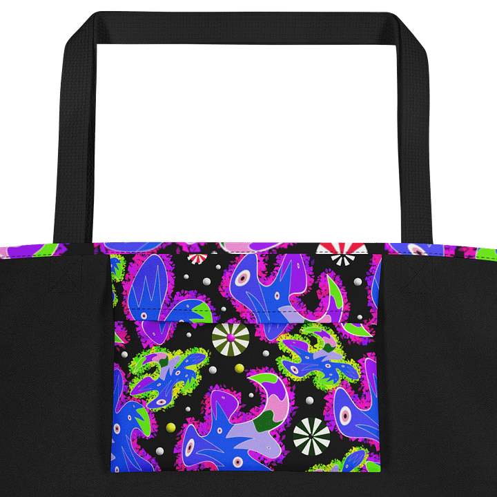 Psychedelic Candy Swirl All-Over Tote Bag product image (2)