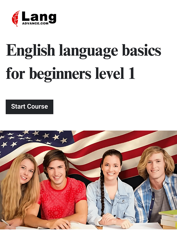 English language basics for beginners level 1 product image (1)