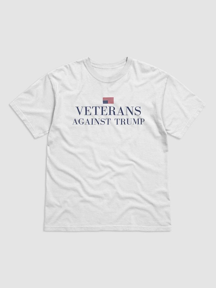 Veterans Against Trump Tee. (Navy Text) product image (65)