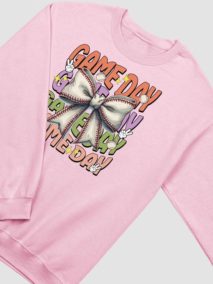 Game Day Bow Baseball Sweatshirt product image (8)