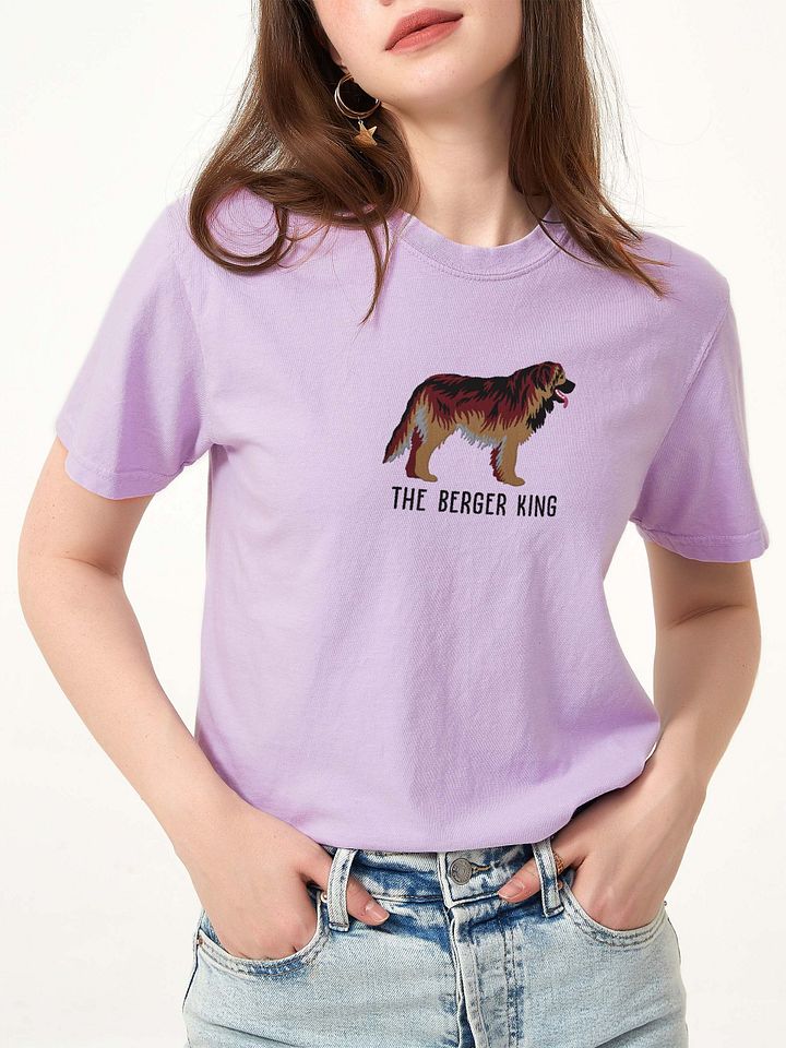 The Berger King T-Shirt(Embroidered) of a Leonberger(2) product image (2)